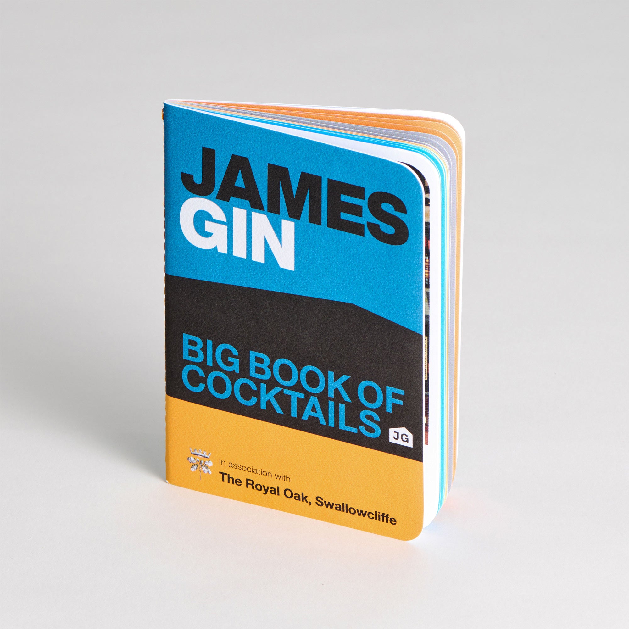 James Gin Cocktail book titled 'Big Book of Cocktails' on a white background